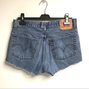 LEVI’S Vintage High Rise Denim Shorts Blue 31
